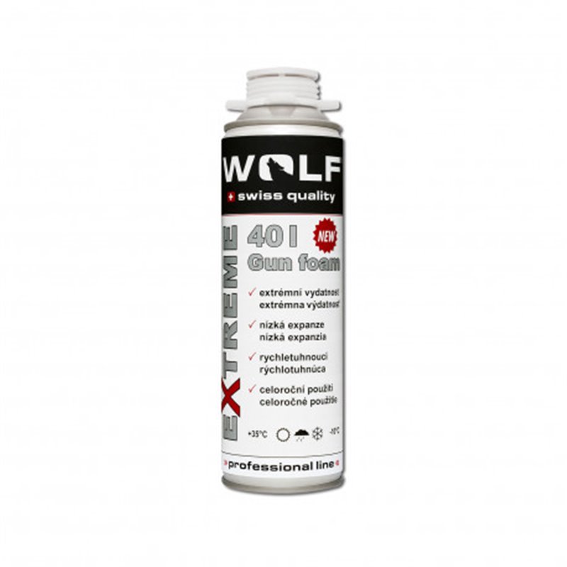 WOLF Pena pištoľová EXTREME 40l nízkoexpanzná - celoročná 500ml WPU1104
