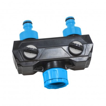 XTline Rozbočovač záhradný 2-cestný s ventilmi XT96025