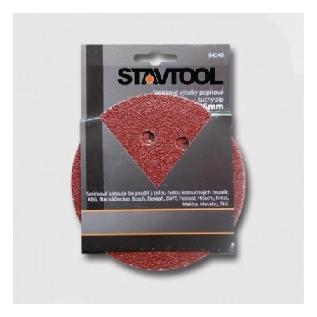 STAVTOOL Výsek - suchý zips p125mm/P60 KL04060