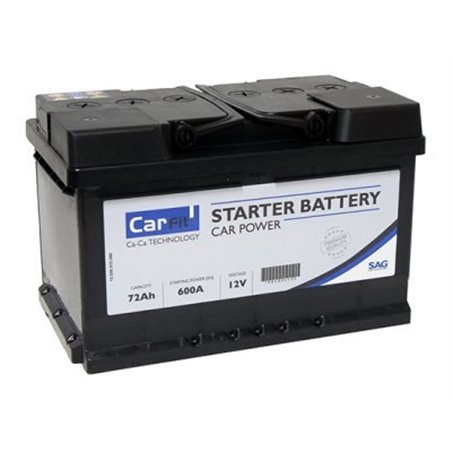 CARFIT 72AH Autobatéria12V , 600A , CARBAT07002