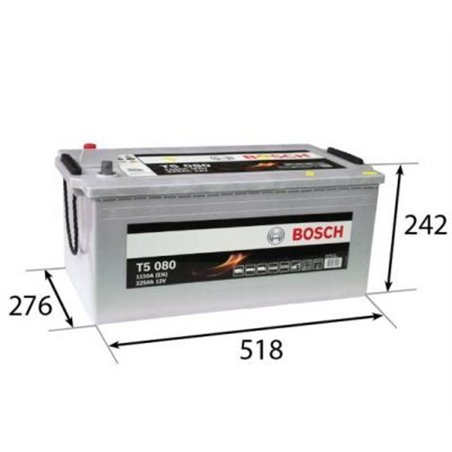 BOSCH T5 225 Ah Autobatéria12V , 1150 A , 0 092 T50 800