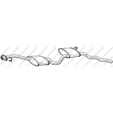 Stredný tlmič výfuku BOSAL 289-861