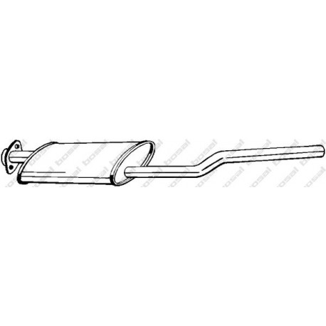 Stredný tlmič výfuku BOSAL 279-717