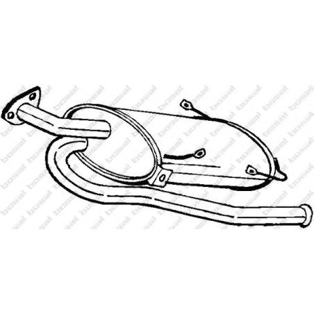 Koncový tlmič výfuku BOSAL 177-277