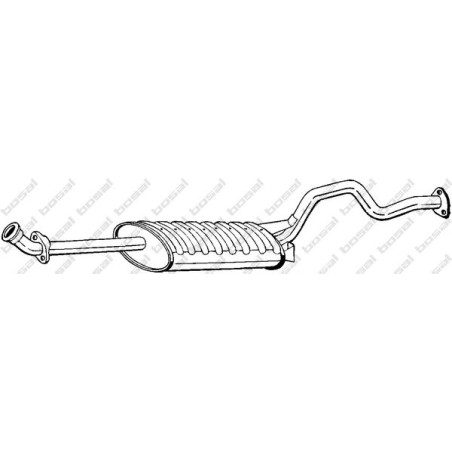 Stredný tlmič výfuku BOSAL 282-355