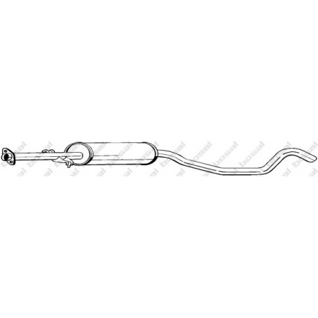Stredný tlmič výfuku BOSAL 283-149