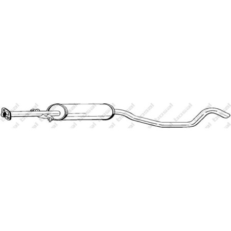 Stredný tlmič výfuku BOSAL 283-149