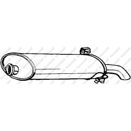 Koncový tlmič výfuku BOSAL 190-235