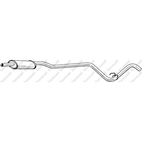 Stredný tlmič výfuku BOSAL 287-053