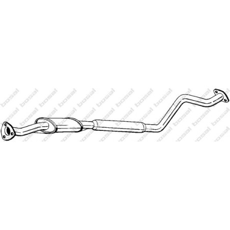 Stredný tlmič výfuku BOSAL 286-283