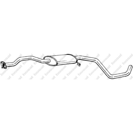 Stredný tlmič výfuku BOSAL 285-189