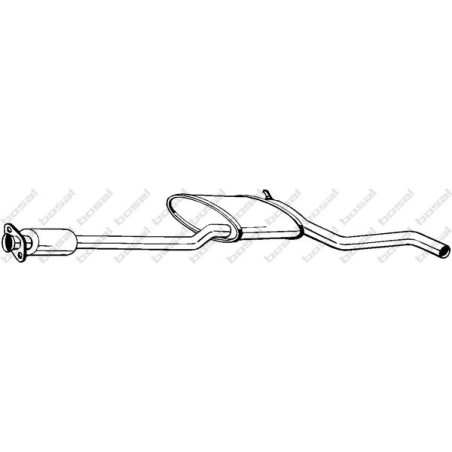 Stredný tlmič výfuku BOSAL 284-717