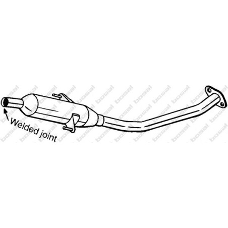 Stredný tlmič výfuku BOSAL 284-573