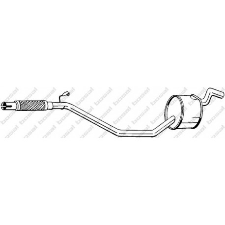 Stredný tlmič výfuku BOSAL 283-209