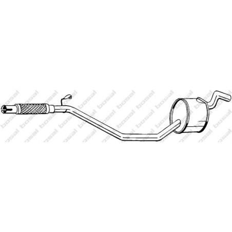 Stredný tlmič výfuku BOSAL 283-209