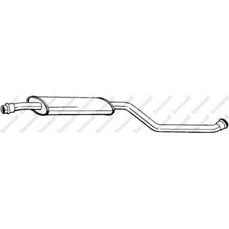 Stredný tlmič výfuku BOSAL 283-027