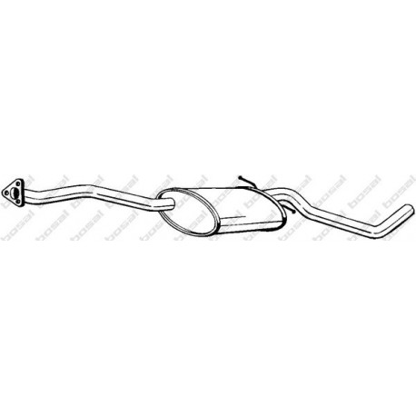 Stredný tlmič výfuku BOSAL 281-187