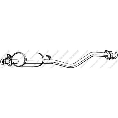Stredný tlmič výfuku BOSAL 279-715