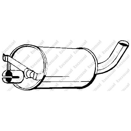 Stredný tlmič výfuku BOSAL 235-909