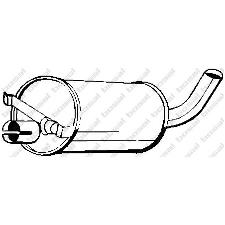 Stredný tlmič výfuku BOSAL 235-909