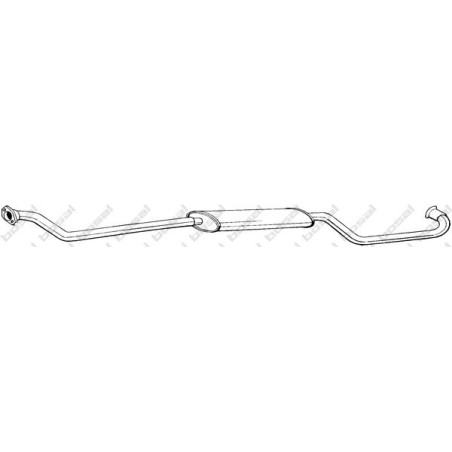 Predný tlmič výfuku BOSAL 294-605