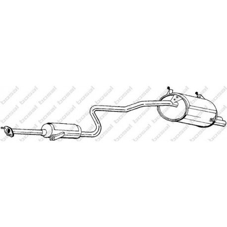 Koncový tlmič výfuku BOSAL 287-091