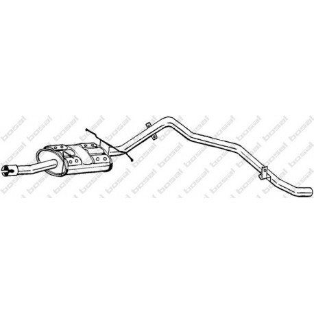 Koncový tlmič výfuku BOSAL 286-009