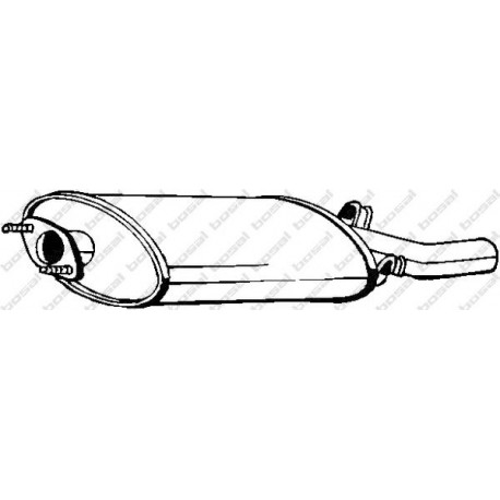 Koncový tlmič výfuku BOSAL 215-801