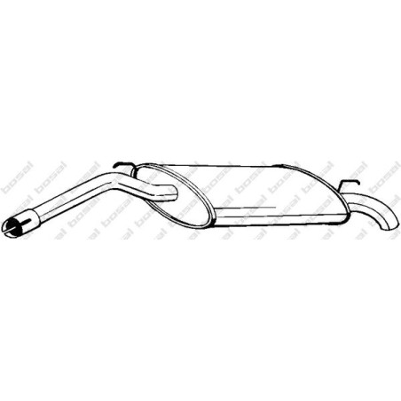 Koncový tlmič výfuku BOSAL 200-155
