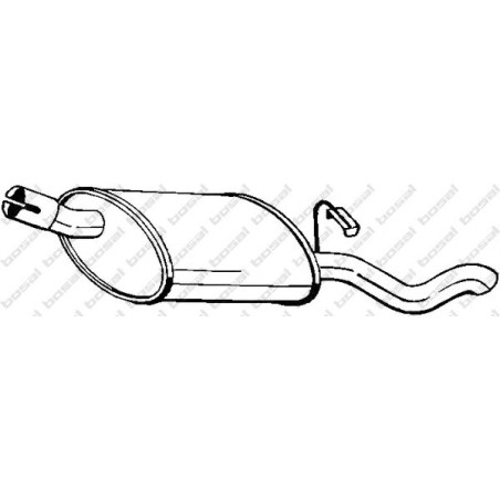 Koncový tlmič výfuku BOSAL 185-087