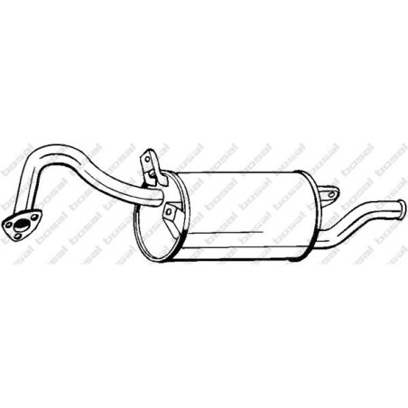 Koncový tlmič výfuku BOSAL 177-217