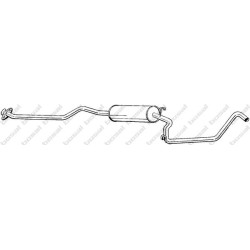 Stredný tlmič výfuku BOSAL 292-997