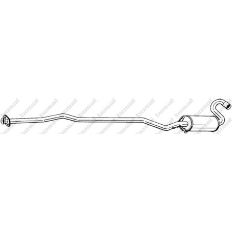 Stredný tlmič výfuku BOSAL 291-665