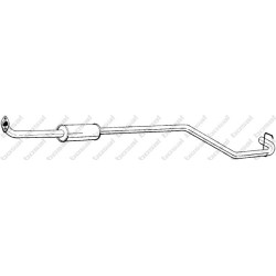 Stredný tlmič výfuku BOSAL 291-581