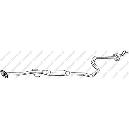 Stredný tlmič výfuku BOSAL 289-465