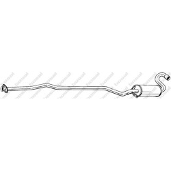 Stredný tlmič výfuku BOSAL 289-049