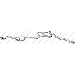 Stredný tlmič výfuku BOSAL 288-851