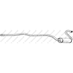 Stredný tlmič výfuku BOSAL 288-677