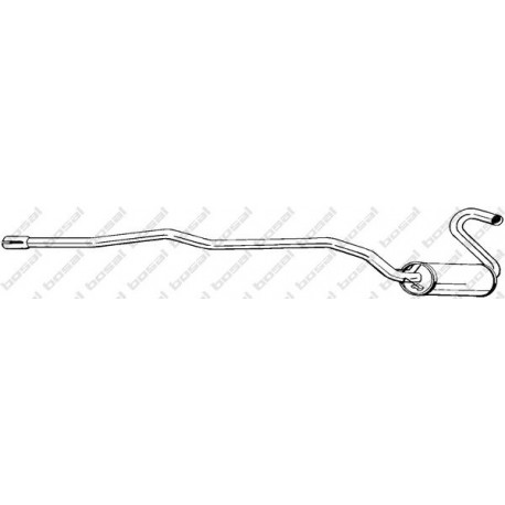 Stredný tlmič výfuku BOSAL 288-677