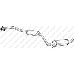 Stredný tlmič výfuku BOSAL 288-085