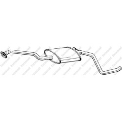 Stredný tlmič výfuku BOSAL 287-985
