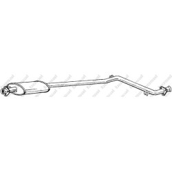 Stredný tlmič výfuku BOSAL 287-435