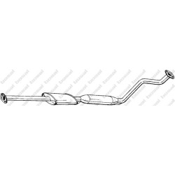 Stredný tlmič výfuku BOSAL 287-109