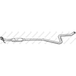 Stredný tlmič výfuku BOSAL 285-389