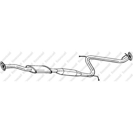 Stredný tlmič výfuku BOSAL 285-263
