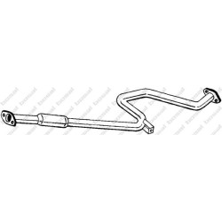 Stredný tlmič výfuku BOSAL 285-231