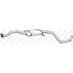 Stredný tlmič výfuku BOSAL 285-189