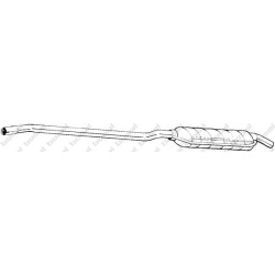 Stredný tlmič výfuku BOSAL 284-791