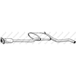 Stredný tlmič výfuku BOSAL 284-717