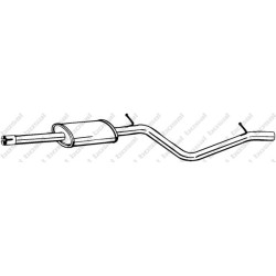 Stredný tlmič výfuku BOSAL 284-395